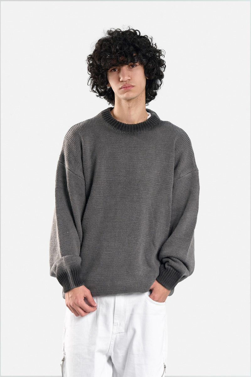 CATCH KNITTED SWEATER GRAY