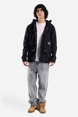 CASUAL‎ JACKET WITH HOOD POCKETS AND ZIPPER